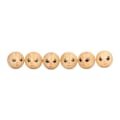Miniatyrbillede 5 af 8: 30 stk. Træ Smileys Perler Log Farve DIY Runde Træ Smiley Løse Perler Gave Børn Perlebesat Tilbehør