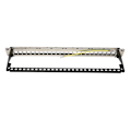 Miniatyrbilde 6 av 8: CAT5e Patchpanel 24 porter, anti-interferens, stabil, polert metall, CAT6 rackmontert panel for 19 tommers rackskap