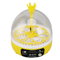 Miniatyrbillede 6 af 8: Mini æg-inkubator til hjemmet Automatisk temperatur- og fugtighedskontrol 4 æg Lys fjerkræ rugemaskine til kyllinger Ænder Duer Manuel drejning