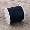 Miniatyrbilde 4 av 5: 100M x 0,8mm Nylon Kinesisk Knuteledning Rattail Macrame Shamballa Tråd Mørkblå