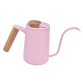 Miniatyrbilde 2 av 8: Kanne i rustfritt stål Drypp kaffe Svanehals tut Drypp vannkoker Kaffe Tekanne Rosa 600ml