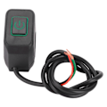 Miniatyrbild 1 av 8: 22mm Motorcykelstyre Switch Control Button Vattentät Universal för Strålkastargrön