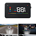 Miniatyrbilde 7 av 8: A200 HUD Universal 3,5-tommers bil Head Up Display Hastighetsmåler ODB2 frontruteprojeksjon