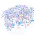 Miniatyrbild 5 av 8: Konfetti blomformade glitter paljetter Spangles Fest Bröllop Strö Del Dekoration Tillbehör (Färgglada Vita)