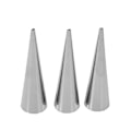 Miniatyrbillede 1 af 8: 3 stk pakke rustfrit stål Non Stick Dessert Cannoli Croissant Tubes Bageform (S)