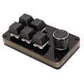 Miniatyrbilde 4 av 8: Programmerbar knappsats med 5 taster og 1 ratt Blå bryter Mekanisk Hot Swappable kablet USB-minitastatur for Media Games Office