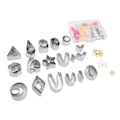 Miniatyrbilde 1 av 7: 126 stk Polymer Clay Cutters Sett 36 Former Rustfritt Stål Clay Cutters med 40 Sirkelformede Cutters 50 Ørepynt Tilbehør