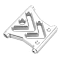 Miniatyrbilde 4 av 8: RC Bil Aluminiumslegering Front Bezel Anti Kollisjon Bezel Metall Front Bumper for Axial RBX10 Ryft 1/10 Sølv