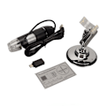 Miniatyrbilde 1 av 8: Digitalt mikroskop 1600X HD-oppløsning 8 LED-lys USB Type C 2 i 1 elektronisk digitalt mikroskop