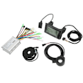 Miniatyrbillede 2 af 8: 36V 48V børsteløs motorkontrol S900 LCD-skærm 130X tommelgas 8C Power Assist Sensor Kit til elcykel