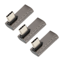 Pikkukuva 3 / 8: 3 kpl USB-C 90 asteen kulma-adapteria naaras-uros 20 Gbps 8K 60 Hz Type C 4.0 adapteri PC:lle ja puhelimelle