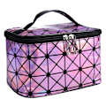 Miniatyrbillede 1 af 3: 3D Holografisk Kosmetik Taske Vandtæt PU-Læder Håndtaske Toilettaske Makeup Opbevaringspose Box Organizer Håndtaske til Rejser
