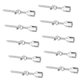 Pikkukuva 2 / 8: 10 kpl Ristilanka-kiinnikkeitä 316 ruostumaton teräs korroosionkestäviä ristiköysikiinnikkeitä ruuvivarrella köydelle alle 3/4 mm 3 mm / 0,12 tuumaa
