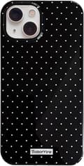 inewateri Compatible with iPhone 13/14 Case, Cute Fashionable Dotted Design, Soft TPU Slim Protective Case Black Black iPhone14 pro
