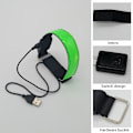 Miniatyrbilde 3 av 6: 1 stk selvlysende armbånd USB reflekterende bånd armbånd for utendørs jogging løping