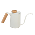Miniatyrbild 3 av 8: Handtag i rostfritt stål Droppkaffekanna Lång svanhalspip Droppvattenkokare Kaffe Tekanna Matt Vit600ml