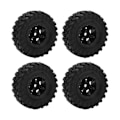 Pikkukuva 3 / 8: 4 kpl 1/24 RC-pyöriä RC-auton pyörän navan sarja kumipyöriä ja renkaita Axial SCX24 -kauko-ohjattaville autoille
