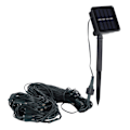 Miniatyrbillede 1 af 8: Solcelledrevet LED Net Mesh Lysstreng Udendørs Vandafvisende Julepynt (1,5 m x 1,5 m) Varmt Hvid