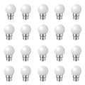 B22 Bajonettsockellampor - 20-pack 2W Festoon LED-lampor - Varmvit [Energiklass B]