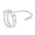 Miniatyrbilde 4 av 8: Dekorative Neglring Mote Fingertopp Smykker Nail Art Ring Damer som bærer Negltilbehør Platina