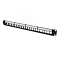 Miniatyrbilde 4 av 8: CAT5e Patchpanel 24 porter, anti-interferens, stabil, polert metall, CAT6 rackmontert panel for 19 tommers rackskap