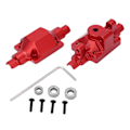 Pikkukuva 1 / 8: 1/24 RC-akseli kotelo ECX 1/24 Barrage RGT 1/24 FTX 1/24 alumiiniseosvaihto RC etu- ja taka-akseli kotelo Punainen