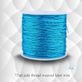 Miniatyrbilde 2 av 5: 100M x 0,8mm Nylon Kinesisk Knuteledning Rattail Makrame Shamballa Tråd String Blå