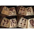 Miniatyrbillede 3 af 8: Evil Dead Bogstavbog Læder Indbundet Journal Trollformler Dekoration Gyserfilm Rekvisit Dekor Notesbog