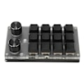 Miniatyrbilde 7 av 8: Mini tastatur Knopp Design Rød Switch Dual Mode Plug and Play Mekanisk programmerbar tastatur for spill Office Media 12 taster med 2 knapper