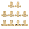 Miniatyrbild 4 av 8: 10 st SMA Tee Adapter Wide Bandwidth OFC Radio Frequency Adapter SMA Coax Connector för GPS-system