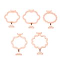 Miniatyrbilde 6 av 7: 5 stk voksforseglingsstempler roségull sinklegering Tidsbesparende Enkel bruk voksforseglingringer for 0,98 tommer 1,18 tommer stempel