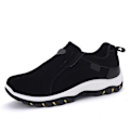 Miniatyrbillede 1 af 5: Afkælede Åndbare Herresko med Slip-On, Sort, Størrelse 41