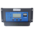 Miniatyrbild 2 av 8: Solar Charge Controller LCD automatisk identifiering med 5V Smart 2 USB-port 20A 12V 24V