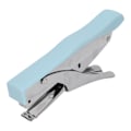 Miniatyrbillede 1 af 8: Håndholdt Hæftemaskine Ergonomisk Frostet Overflade Bærbar Tanghæftemaskine Hjem Skole Kontor Indbinding af Dokumenter Blå