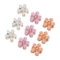 Miniatyrbillede 8 af 8: 18 stk Mini Blomster Hårklemmer Små Blomster Hårklemmer Alle Matchende Søde Hårklemmer til Piger Kvinder