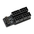 Miniatyrbillede 7 af 8: ATX 4 8P Vinklet Adapter 32P Til 16P 600W 12V HPWR Plug and Play Grafikkort Strømadapterkort til Skrivebordet Sort