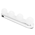 Miniatyrbillede 2 af 8: 4LED Sminkebord Lampe Makeup Vægspejl Kit Glødepærer Spejl Lys til Stue Badeværelse