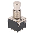Miniatyrbilde 7 av 8: 9-pins bryter for gitarpedalboks metall PVC Høytemperaturbestandig for lydutstyr Svart