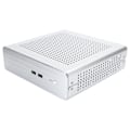 Miniatyrbillede 4 af 8: G60S HTPC-kabinet helt aluminium DCATX strømforsyning MiniITX-kabinet til stationær computer (Sølv USB2.0)