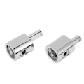 Miniatyrbilde 1 av 8: 2 stk Amp Input Reducer Adapter 1/0 Gauge til 4 Gauge Nikkelbelagt 6061 aluminium for biler båter