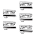 Miniatyrbillede 7 af 7: 5 stk Fletning Trykfod Rustfrit Stål Justerbar Styreskinne Komfortabel Holdbar Symaskine Trykfod