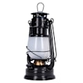 Miniatyrbillede 4 af 8: LED-lanterne campinglampe Genopladelig lampe Retro stil Bærbar EU-stik 110‑240V Varmt hvid Lys sort