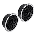 Pikkukuva 4 / 8: 2st RC-vanteet ammattimainen alumiiniseosvanteet Axial SCX6 1/6 RC-autolle Balck