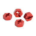 Pikkukuva 5 / 8: 14 mm kuusiokoloinen navakitti Alumiiniseos Universal Upgrade Hex Adapter ARRMA Senton 1/10 RC-autolle Punainen