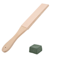 Miniatyrbild 5 av 7: Läder Polish Slip Strop Dubbelsidig träslipbräda med slippasta