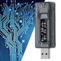 Miniatyrbild 5 av 7: USB Tester Voltmeter Amperemeter Effekt / Kapacitet / Mobilt Power Test Tool för väggladdare