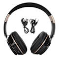 Miniatyrbillede 1 af 8: Bluetooth 5.0 hovedtelefoner trådløse over øret stereoheadset med mikrofon spilheadset Sort