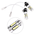 Pikkukuva 8 / 8: Pari H3 4014 valkoinen LED-auton ajovalot Sumu DRL-lamppu DC 12V