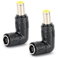 Miniatyrbilde 2 av 8: 2 stk adapter for rett vinkel til albue DC 0,3 x 0,2 tommer omformer for Lenovo/IBM Laptop