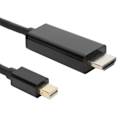 Pikkukuva 8 / 8: Uros-uros adapterikaapeli Mini DP HDMI Video Tietokone TV-tarvikkeet B0203 Musta